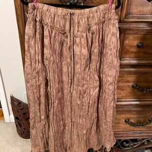 Listicle Coyote Bloom Floral Maxi Skirt in Copper